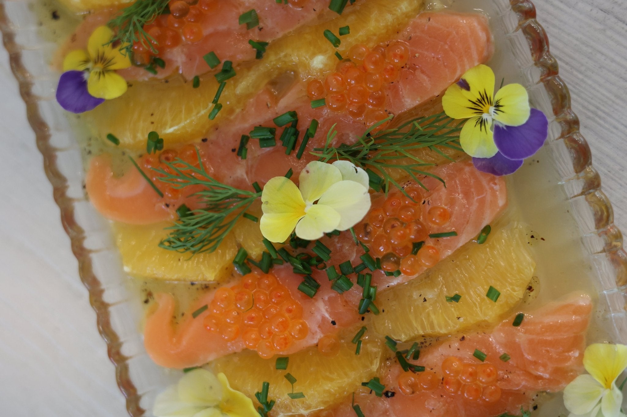 Citrus-Cured Atlantic Salmon Carpaccio - SEATOPIA
