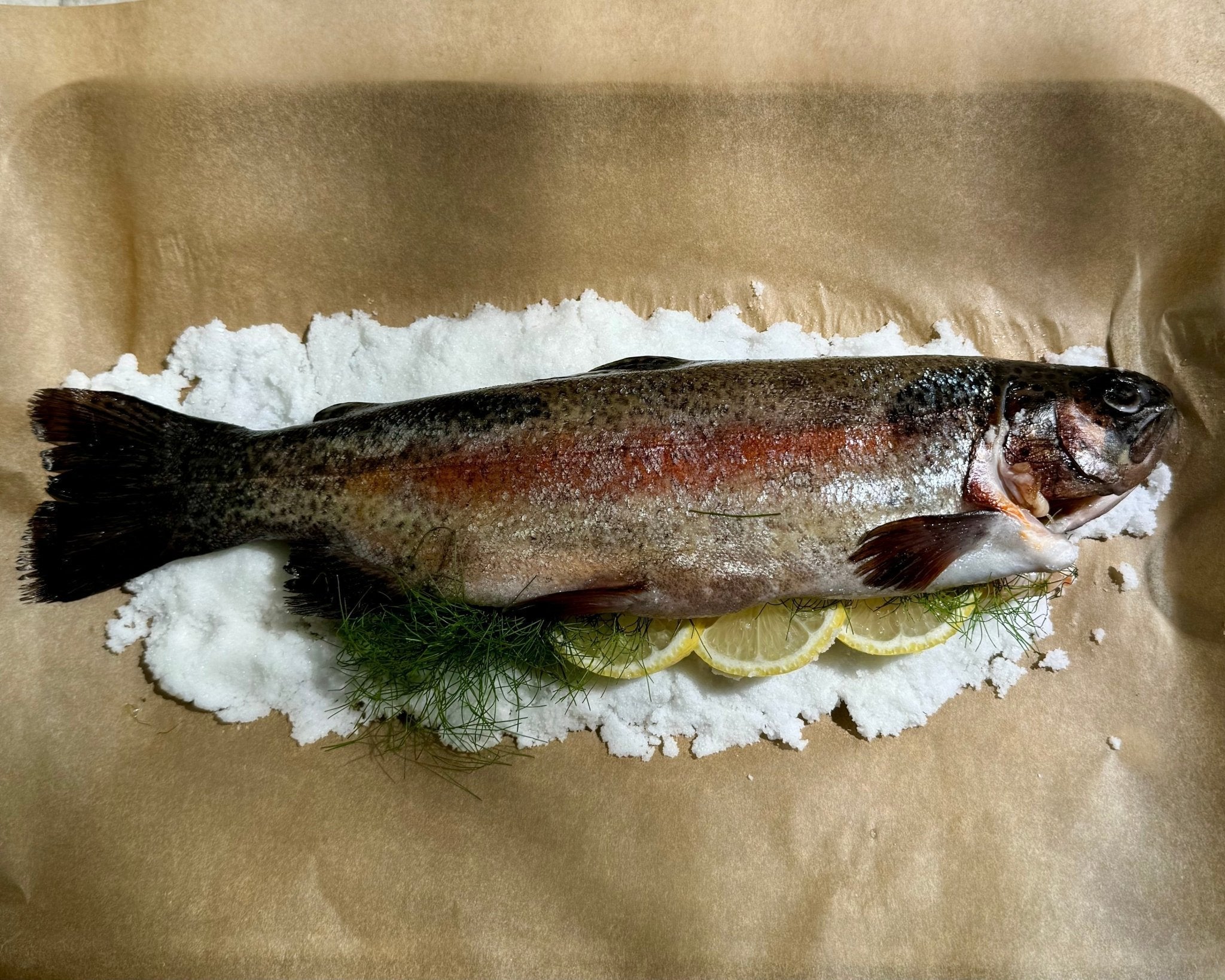 Seafood 301: How to Salt-Bake Whole Rainbow Trout - SEATOPIA