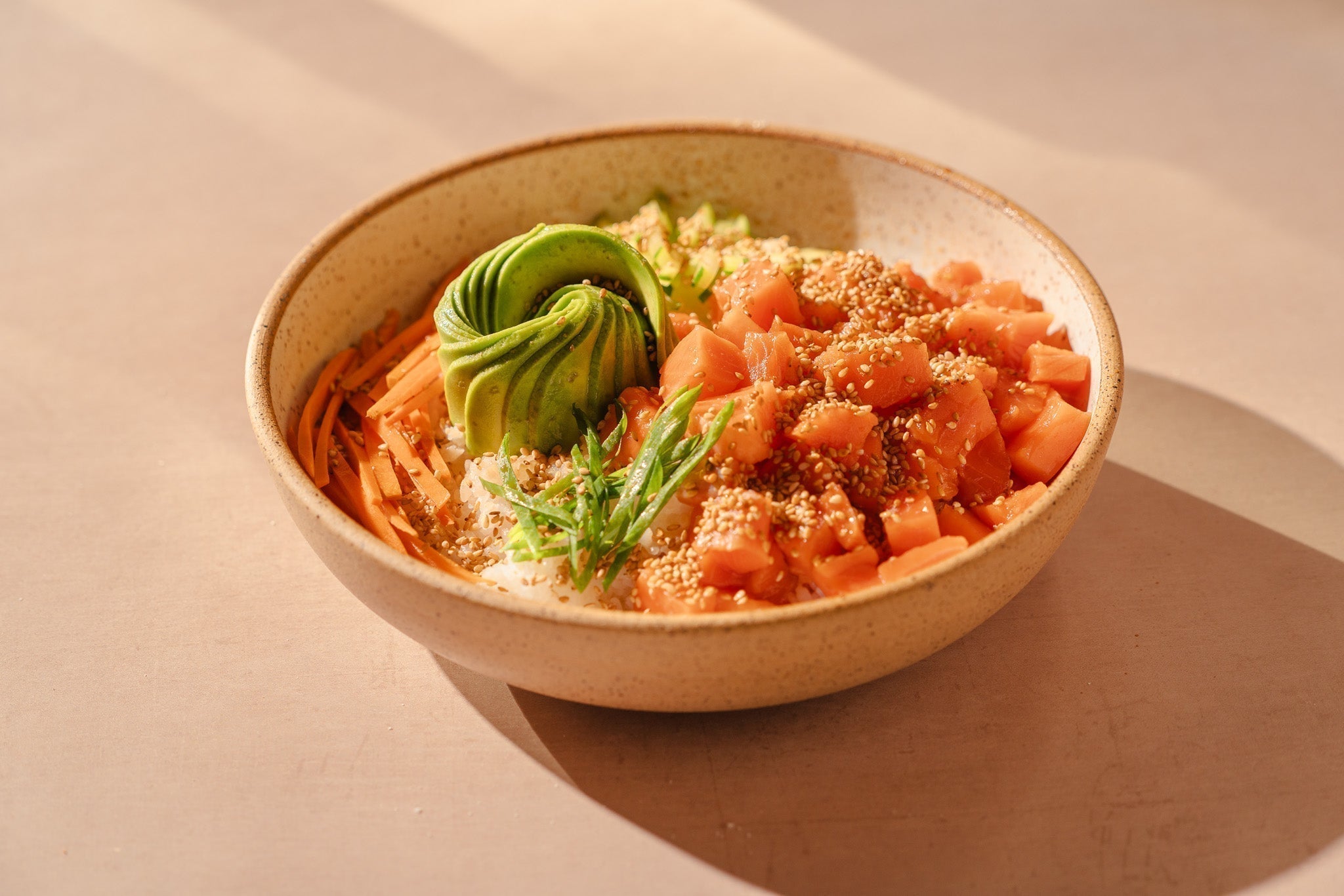 Seafood 101:  Salmon Poke Bowl with Avocado & Vegetables - SEATOPIA