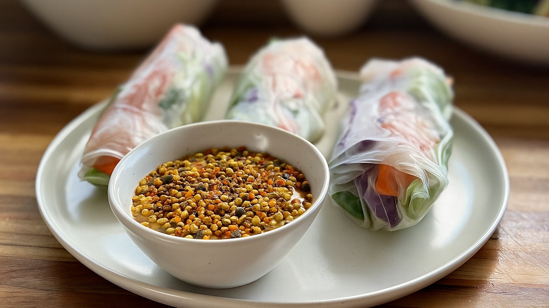Seafood 201: Cold Smoked Steelhead Summer Rolls + Superfood Honey-Tahini Sauce - SEATOPIA