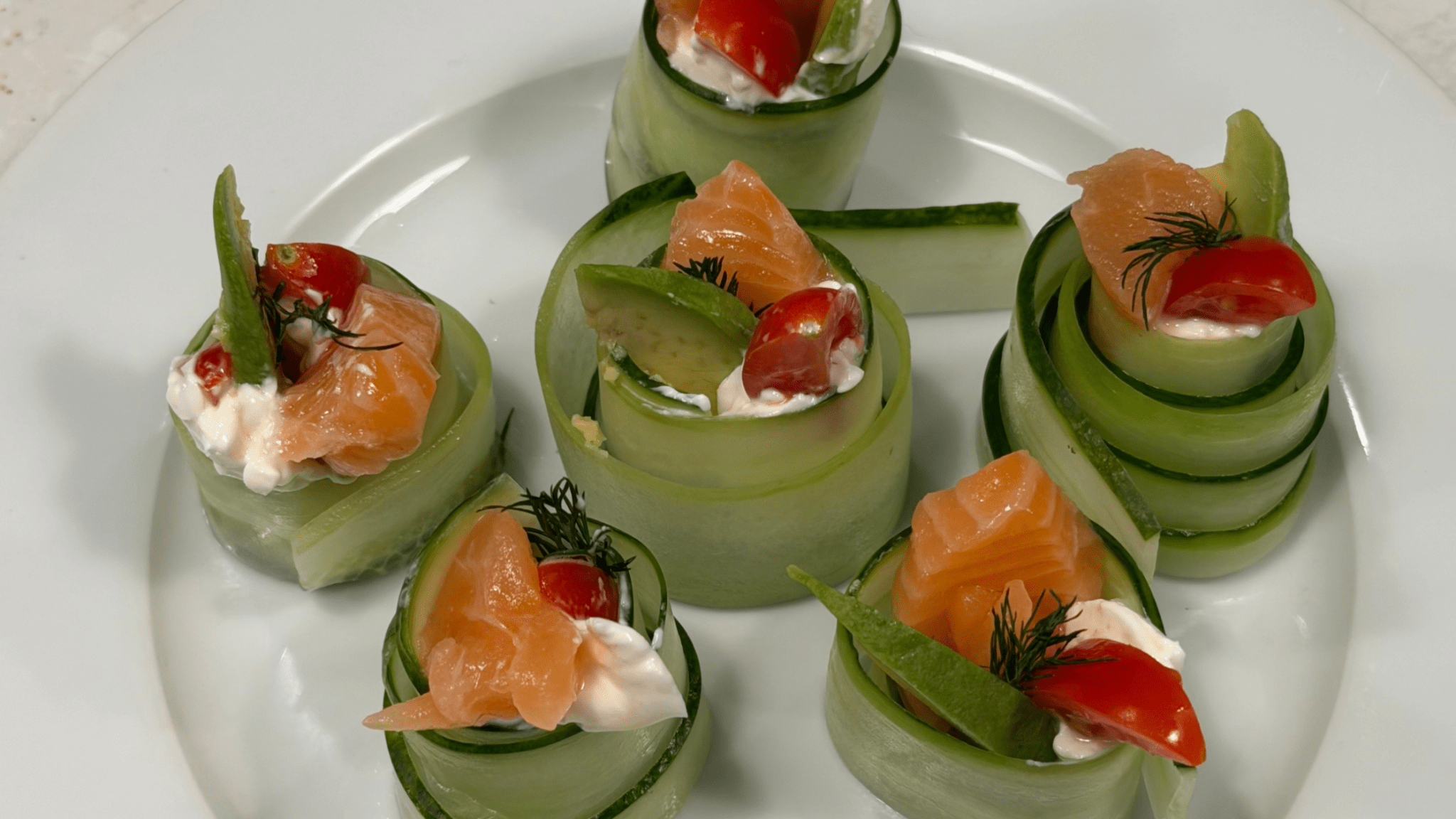 Smoked Lox Pastrami Cucumber Bites - SEATOPIA