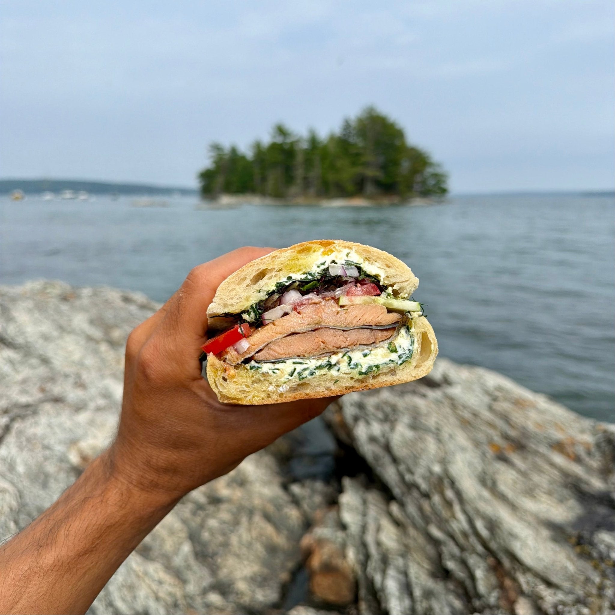 Smoked Trout ‘Lox Bagel’ Sandwich - SEATOPIA
