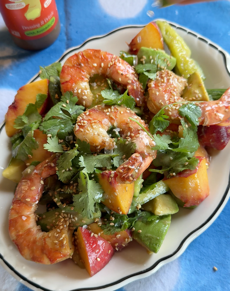 Summery Shrimp Avocado Salad with Ginger Dressing - SEATOPIA