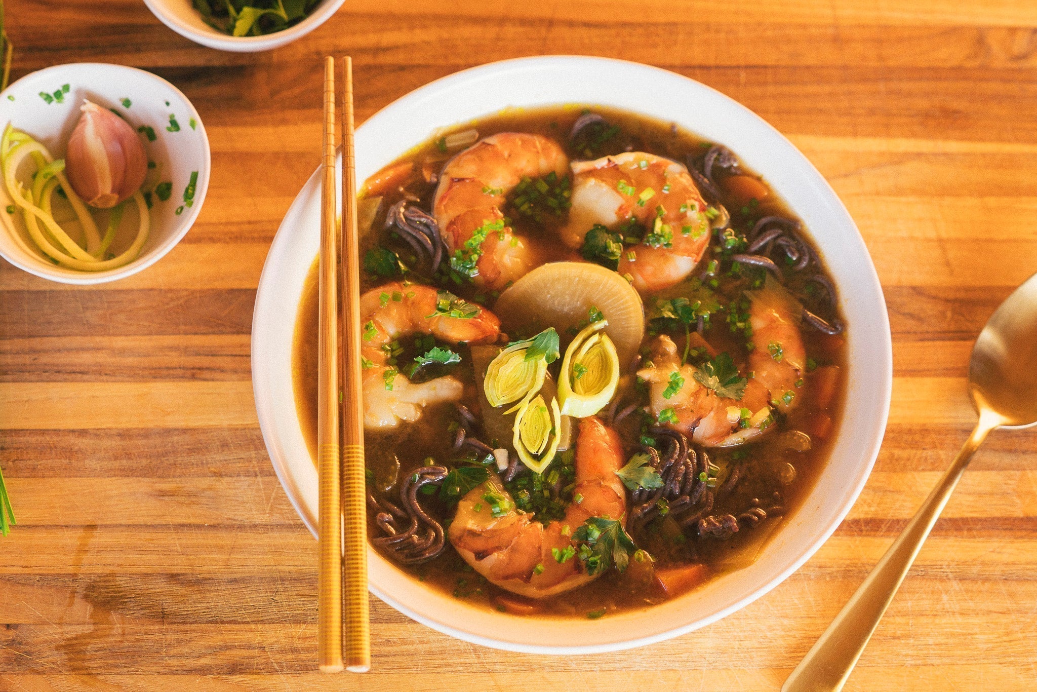 Tarakan Shrimp Detox Stew with Miso, Seaweed Ghee & Beef Bone Broth - SEATOPIA