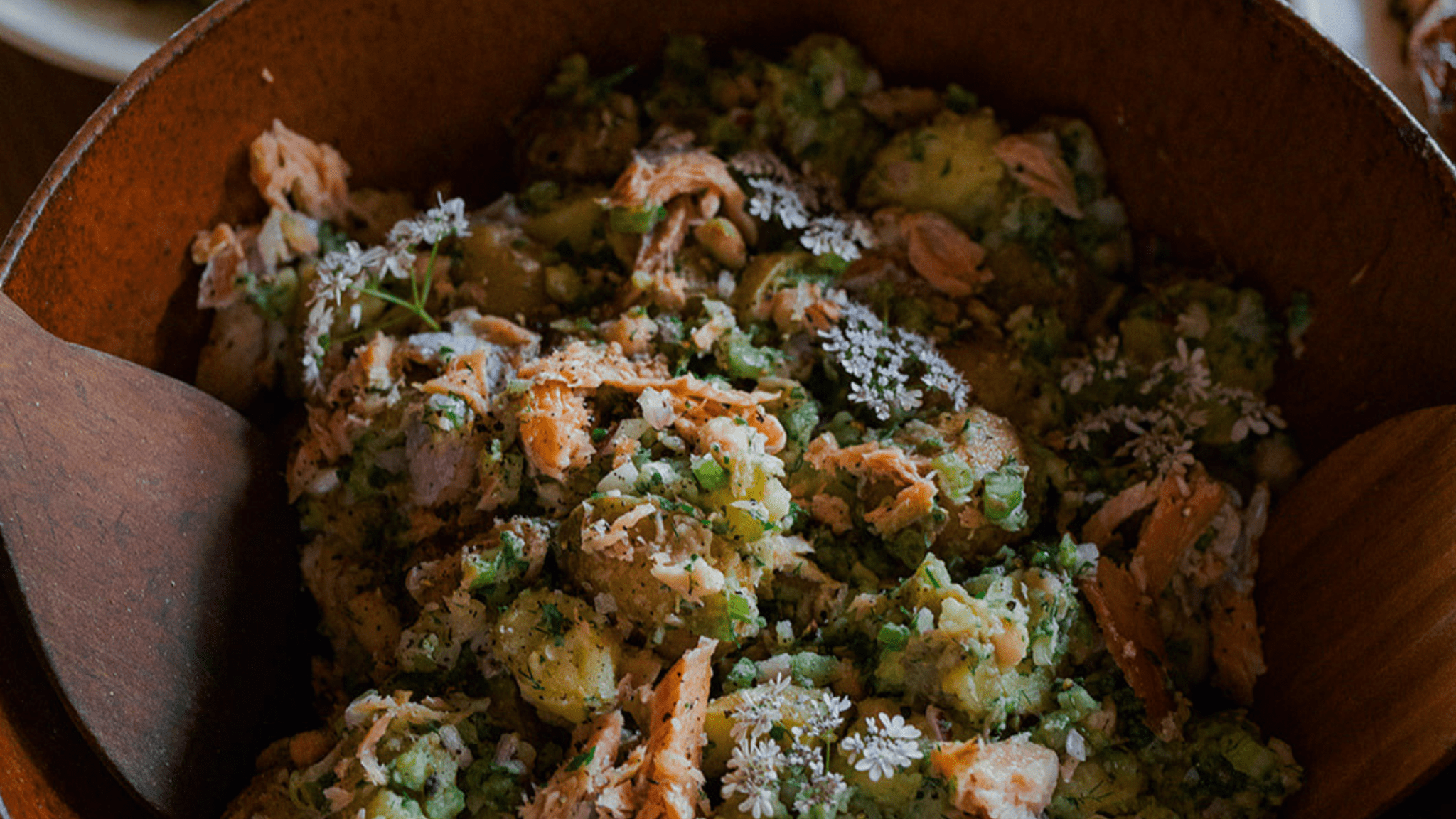White Bean, Potato Salad with Rainbow Trout and Aromatics - SEATOPIA
