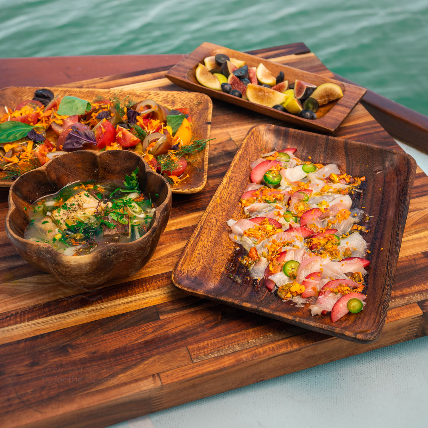 Yellowtail Kanpachi Crudo Recipe w/ Marigold Pesto & Bull Kelp - SEATOPIA