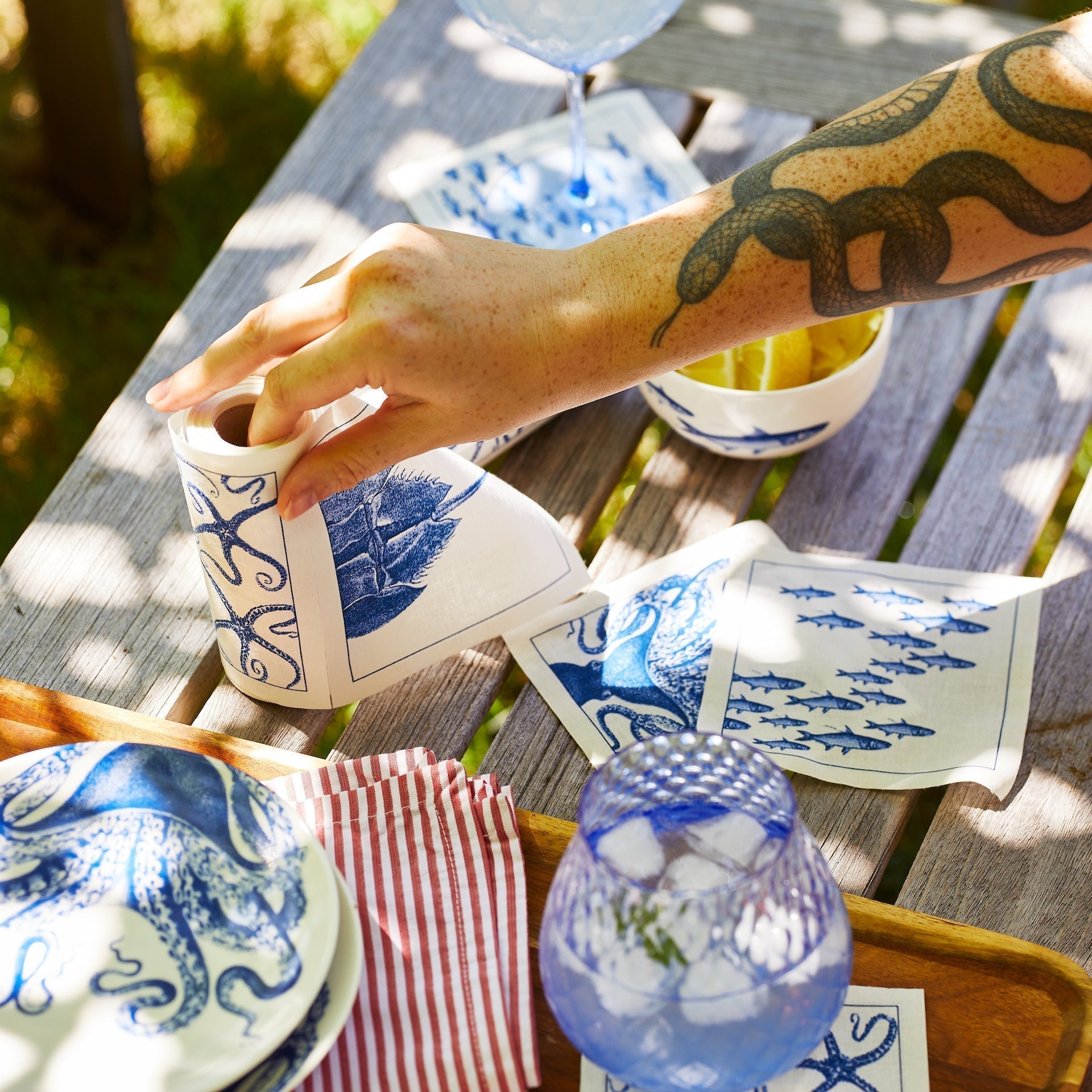 Coastal Cocktail Napkin Roll - SEATOPIA