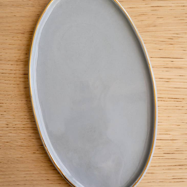 Handmade Ukrainian Porcelain Serving Platter - SEATOPIA