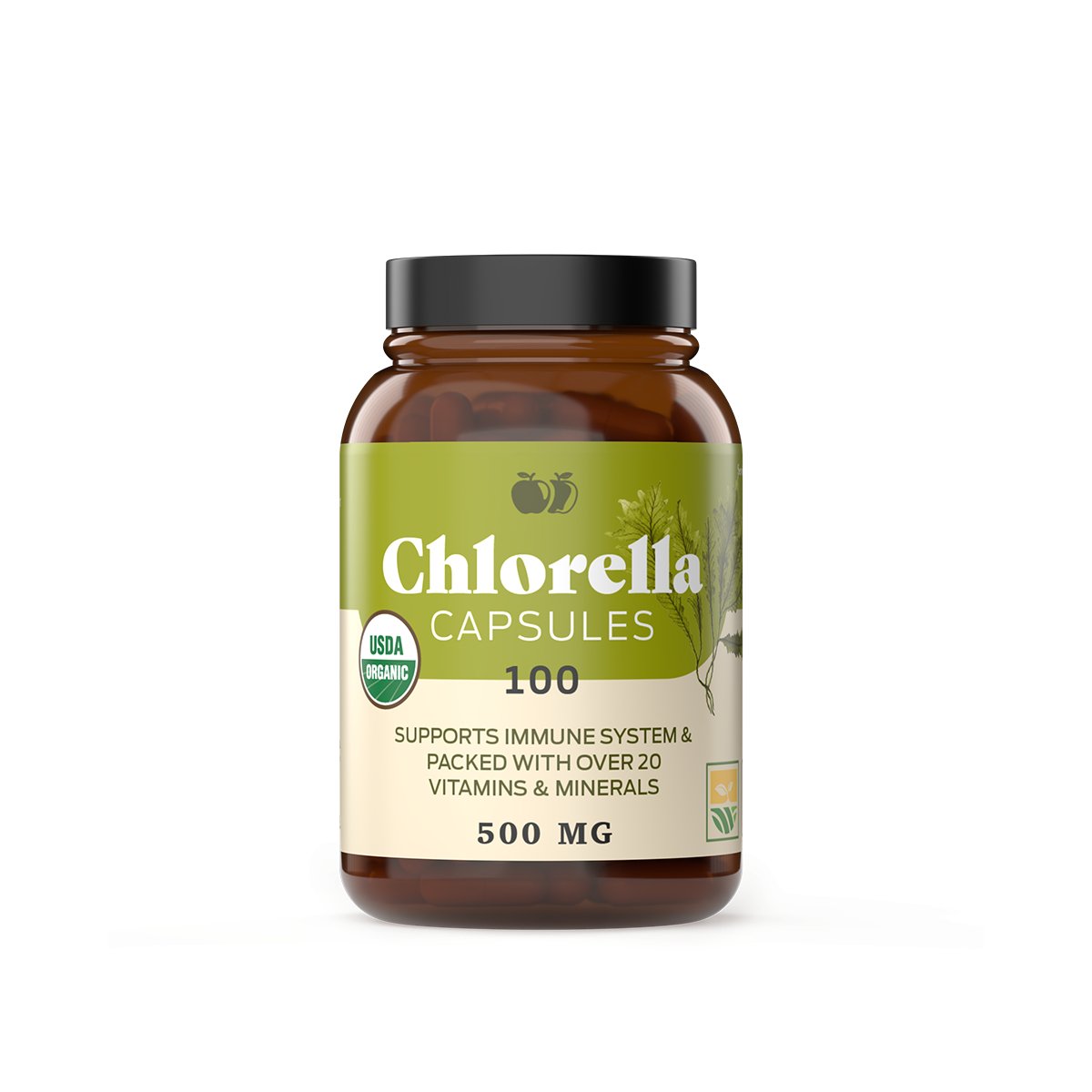 100% Organic Chlorella Capsules 500mg cheapest - 4 Bottles 240 Capsules