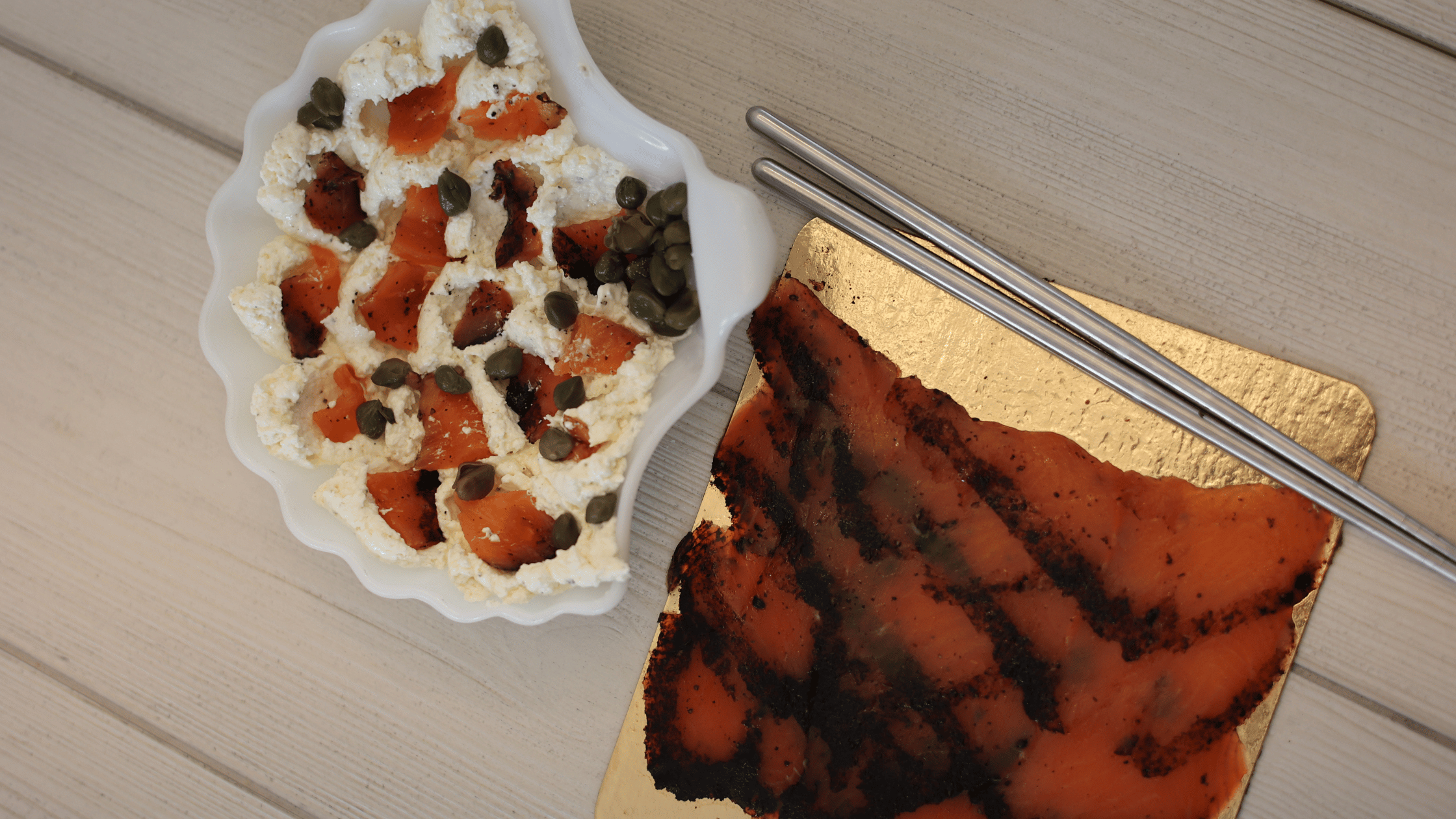 Smoked Steelhead & Whipped Cream Cheese Bow