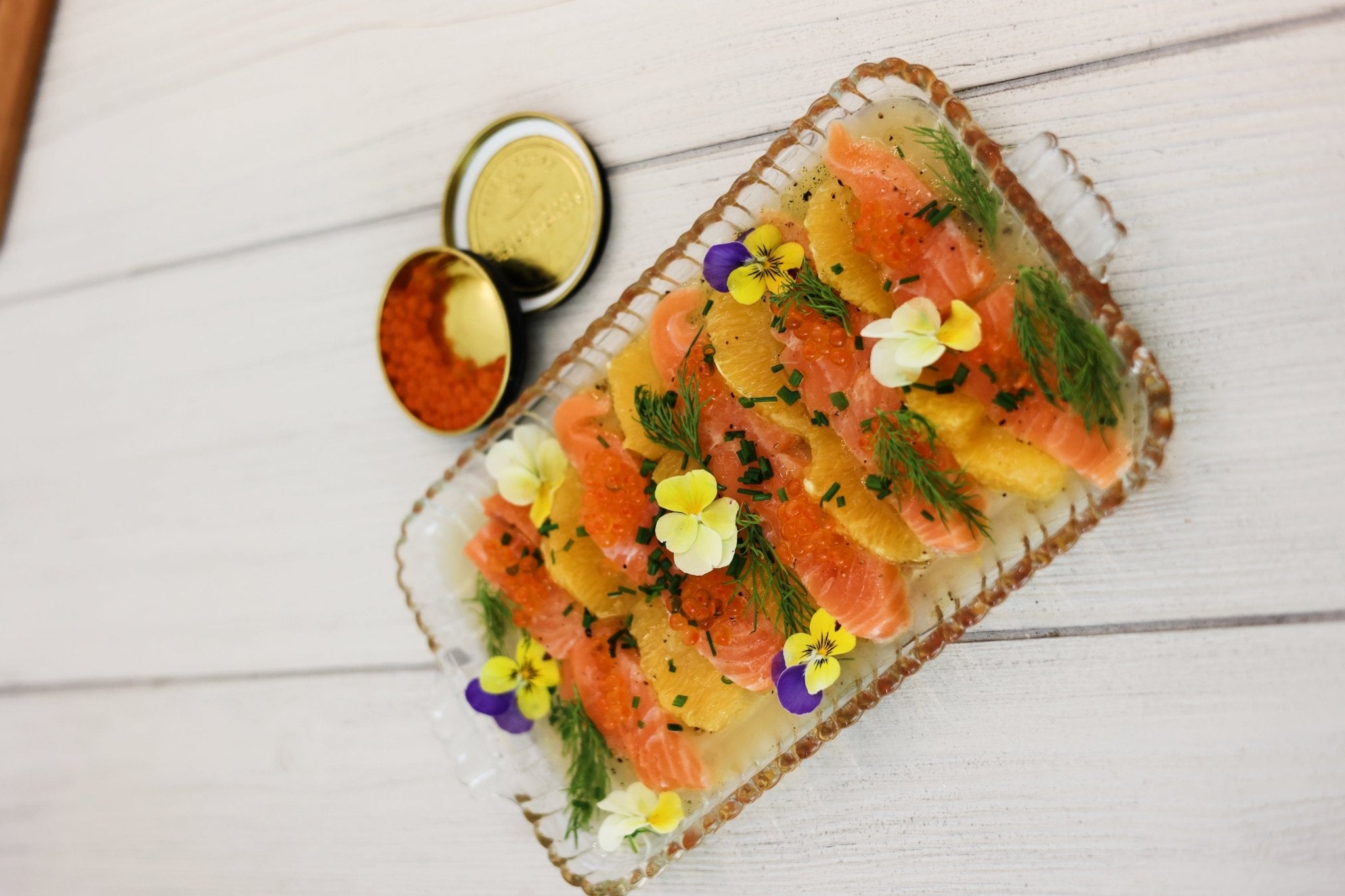 Citrus-Cured Atlantic Salmon Carpaccio - SEATOPIA