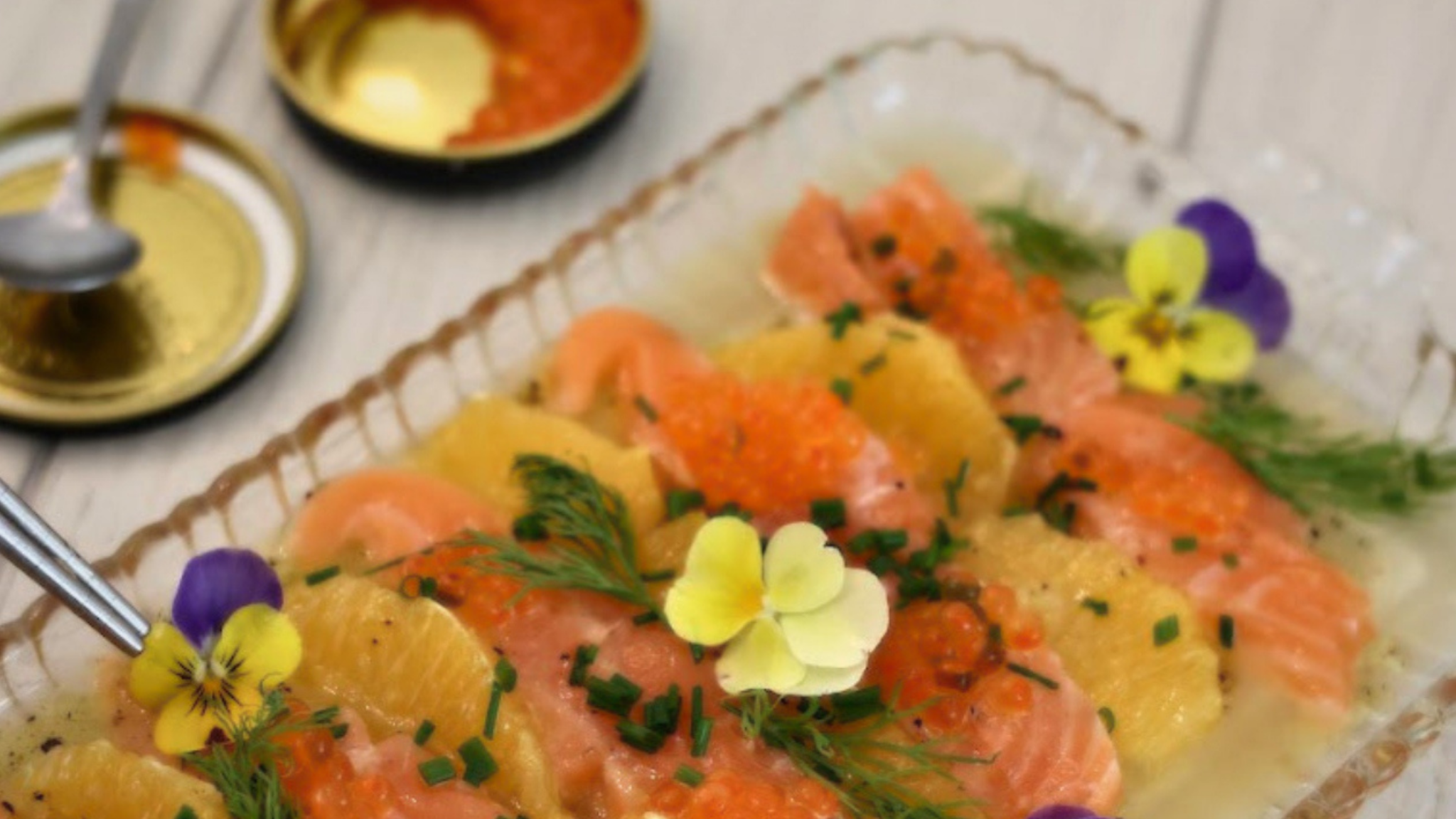 Citrus-Cured Atlantic Salmon Carpaccio - SEATOPIA