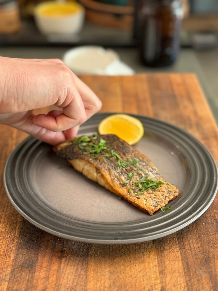 Seafood 101: How to Make Crispy Skin | Sear & Broil Barramundi Recipe - SEATOPIA