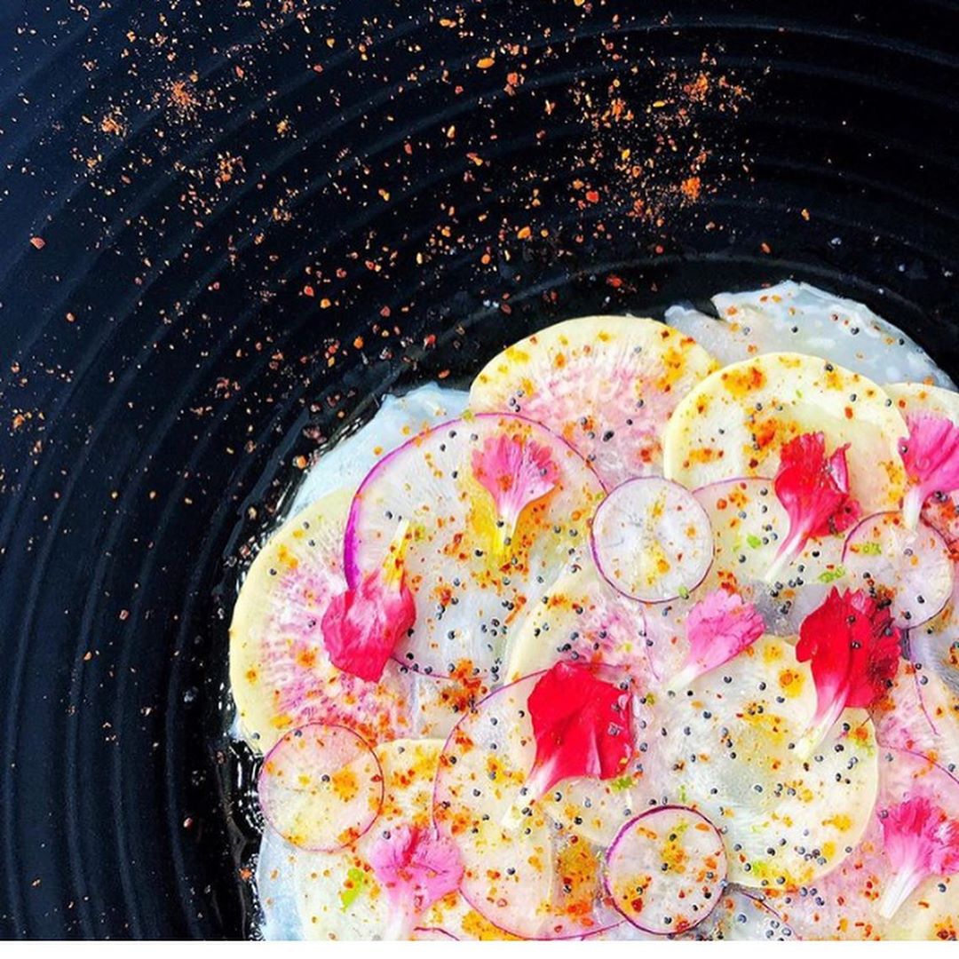 Image of Glitne Halibut Crudo Recipe w/ Heirloom Radish & Espelette