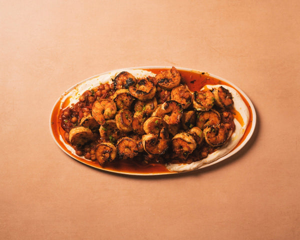 Harissa Shrimp with Garlic Yogurt - SEATOPIA