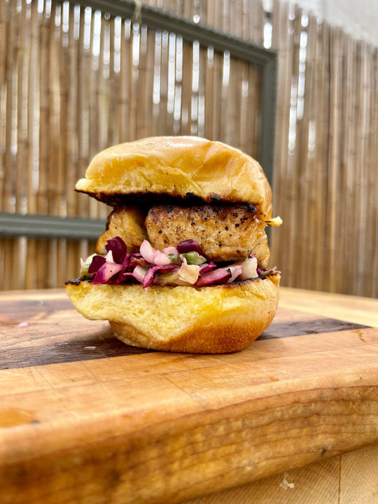 Regenerative Seabass Sliders with Jalapeno and Cabbage Slaw - SEATOPIA