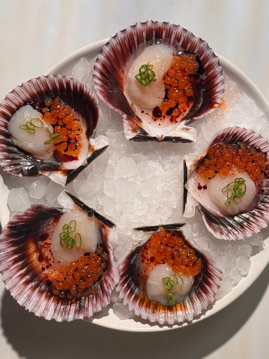 Seatopia Scallops with Salmon Roe and Astaxanthin - SEATOPIA