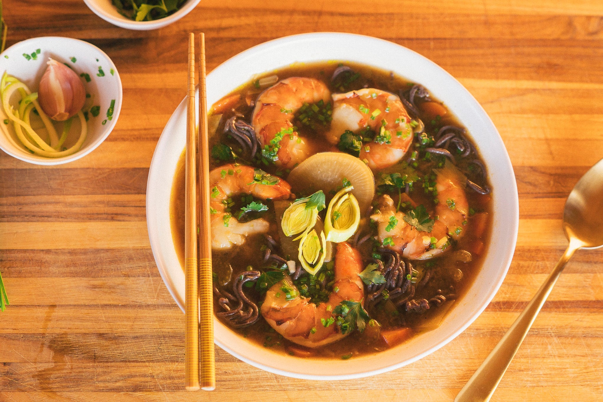 Tarakan Shrimp Detox Stew with Miso, Seaweed Ghee & Beef Bone Broth - SEATOPIA