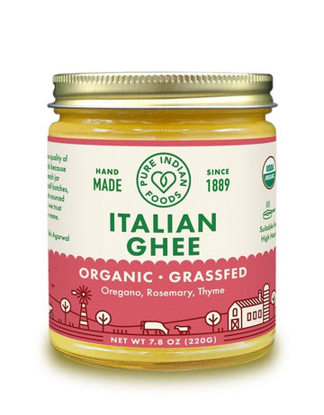 Italian Ghee, Grassfed & Certified Organic - 7.8 oz - SEATOPIA