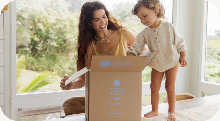 Step three: your Seatopia seafood arrives flash-frozen at your doorstep