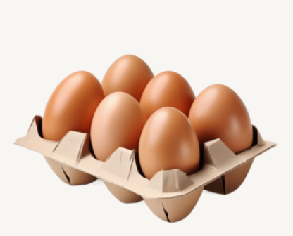 Six large eggs, the protein equivalent of one Seatopia salmon portion