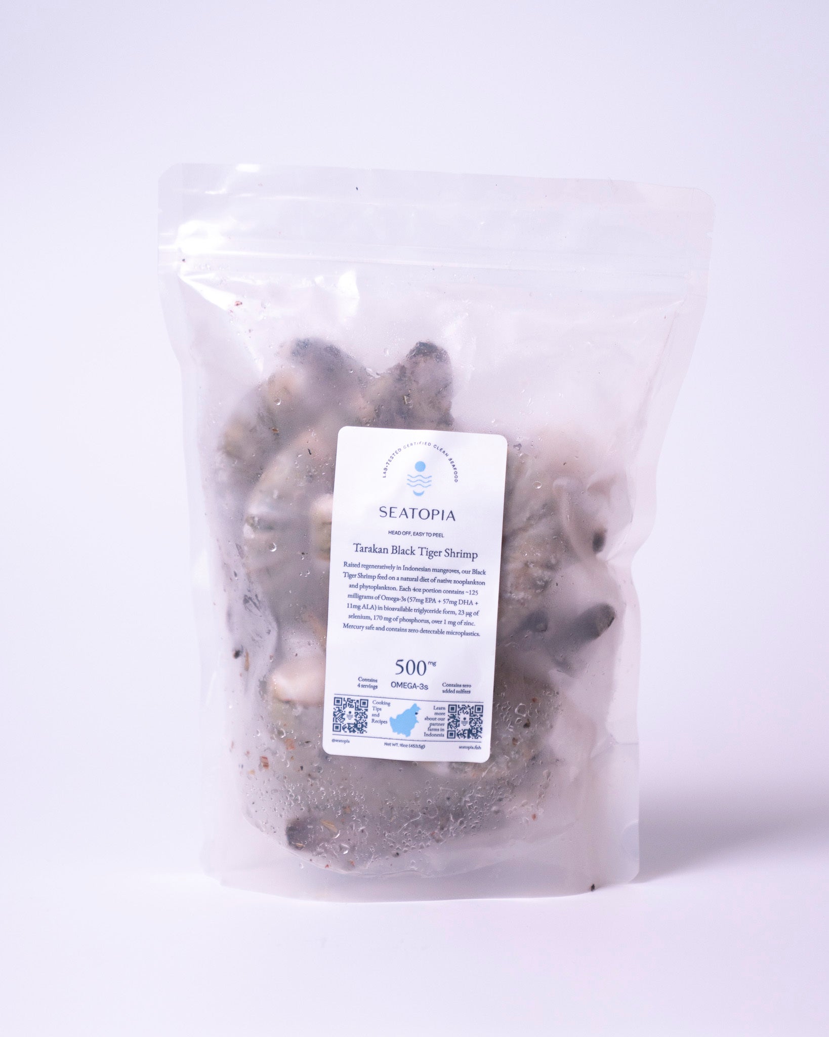 Regenerative Mangrove Giant Black Tiger Shrimp (U6-8) 1 Lbs – SEATOPIA