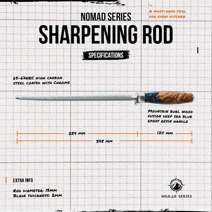 Nomad Series 10" Honing Steel - SEATOPIA