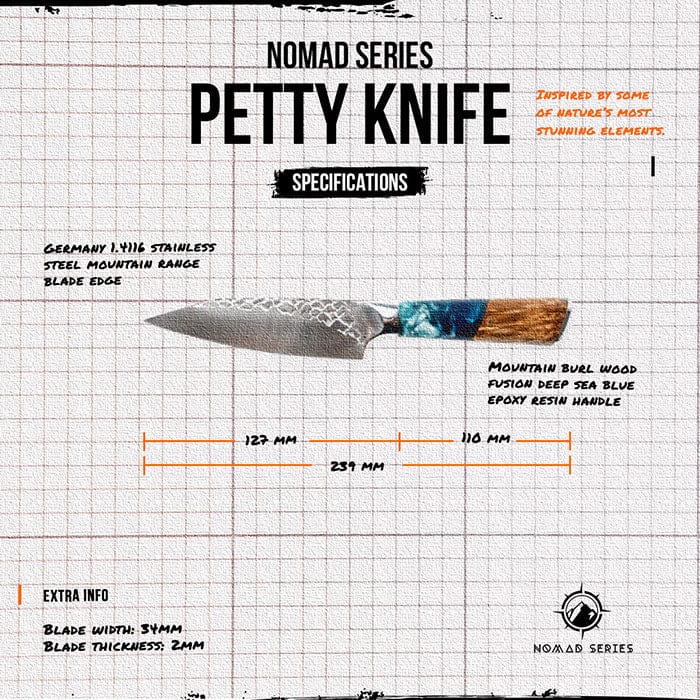 Nomad Series Petty Knife - SEATOPIA