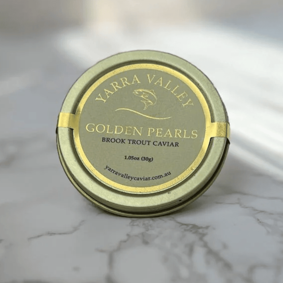 Yarra Valley Golden Pearls Brook Trout Roe (30g Tin) - SEATOPIA